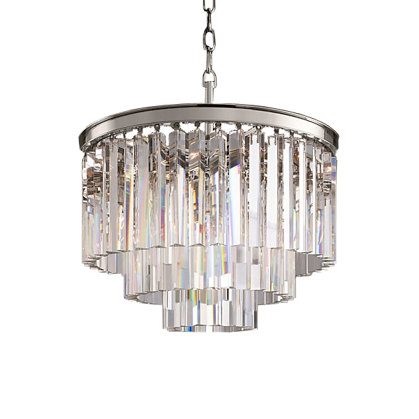 Подвесная люстра Delight Collection 1920s Odeon KR0387P-6 chrome/clear Подвесная люстра Delight Collection 1920s Odeon KR0387P-6 chrome/clear
