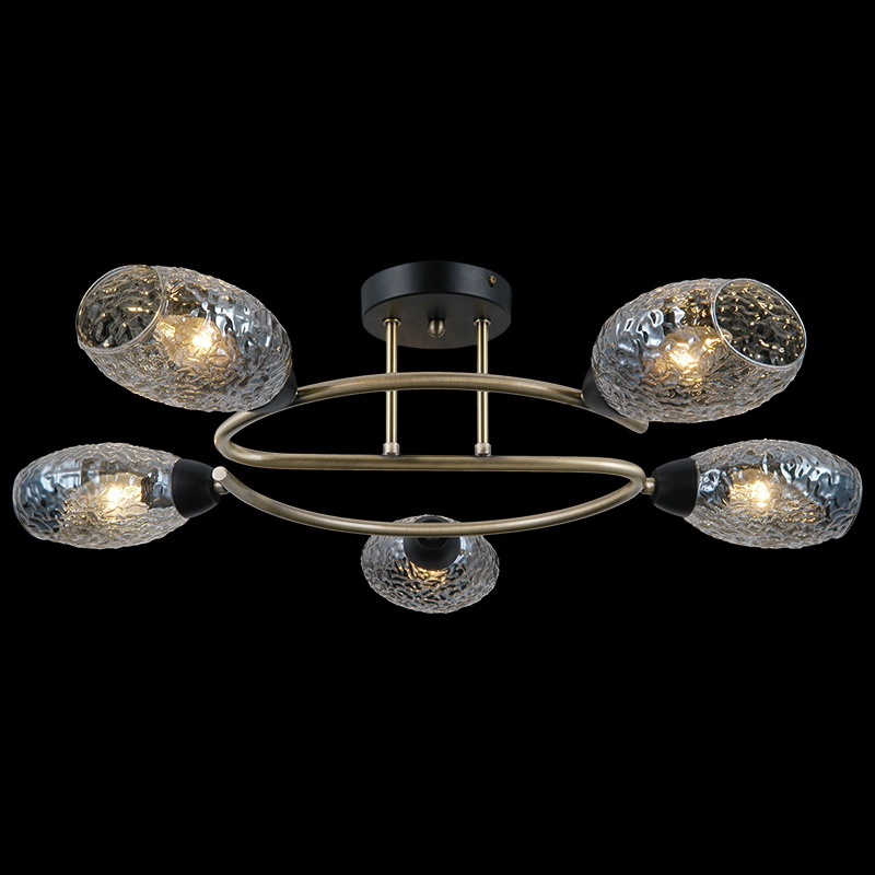 Люстра на штанге Illumico IL0300-5CSQ-79 BK AB Люстра на штанге Illumico IL0300-5CSQ-79 BK AB