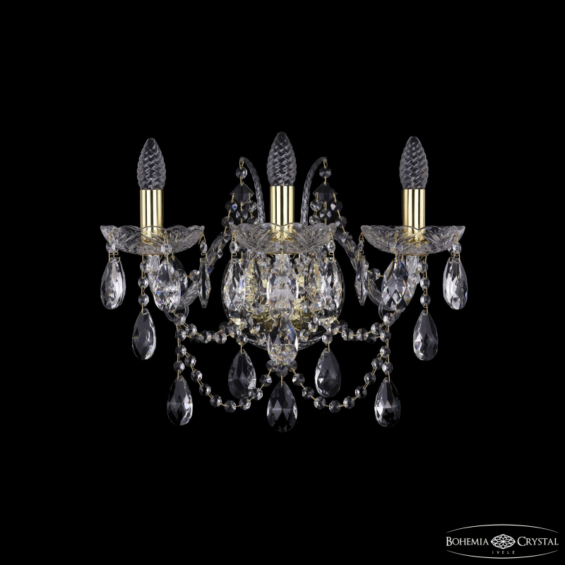 Бра Bohemia Ivele Crystal 1411B/3/160/XL G Бра Bohemia Ivele Crystal 1411B/3/160/XL G