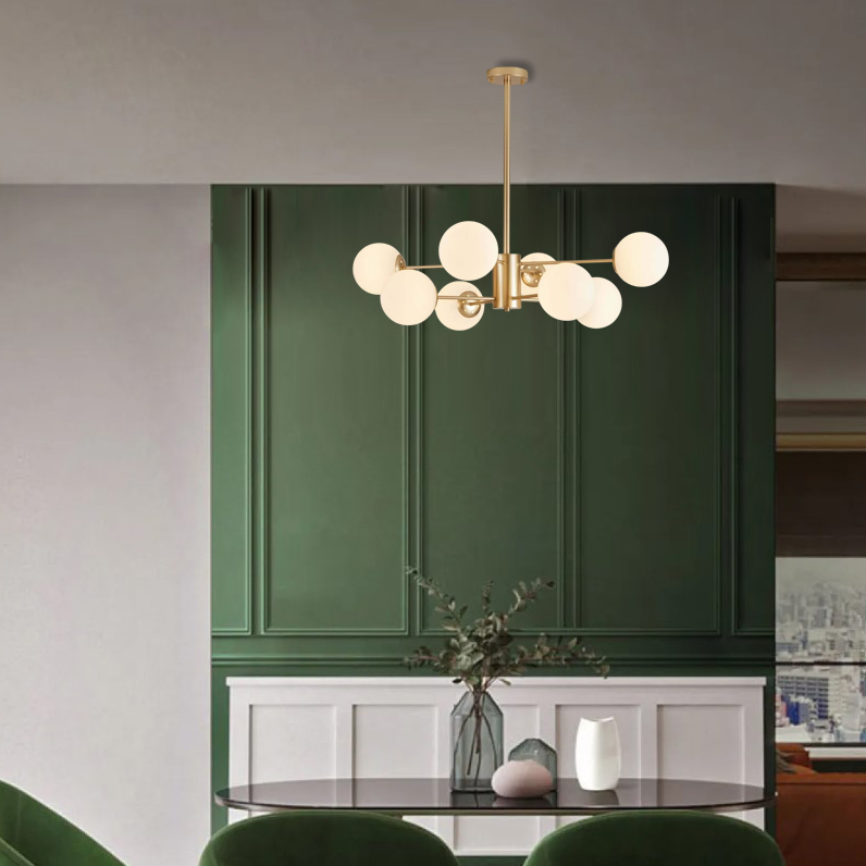 Люстра на штанге ImperiumLoft Roundi Brass 305756-23