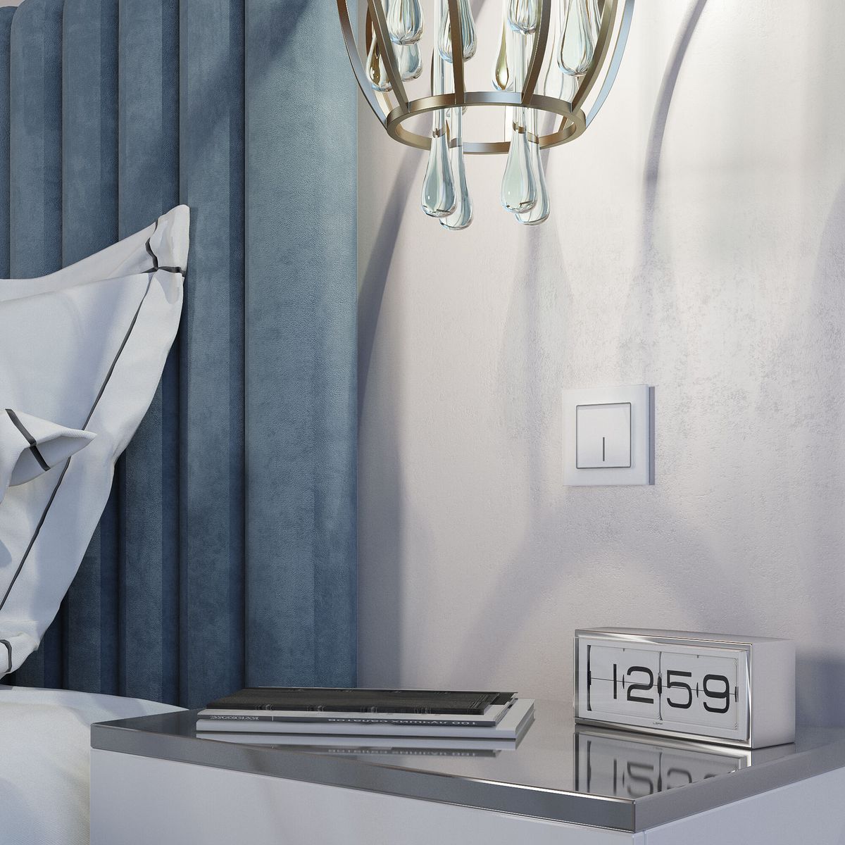 Сенсорный выключатель одноклавишный с подсветкой Werkel 4690389179518 W4510001