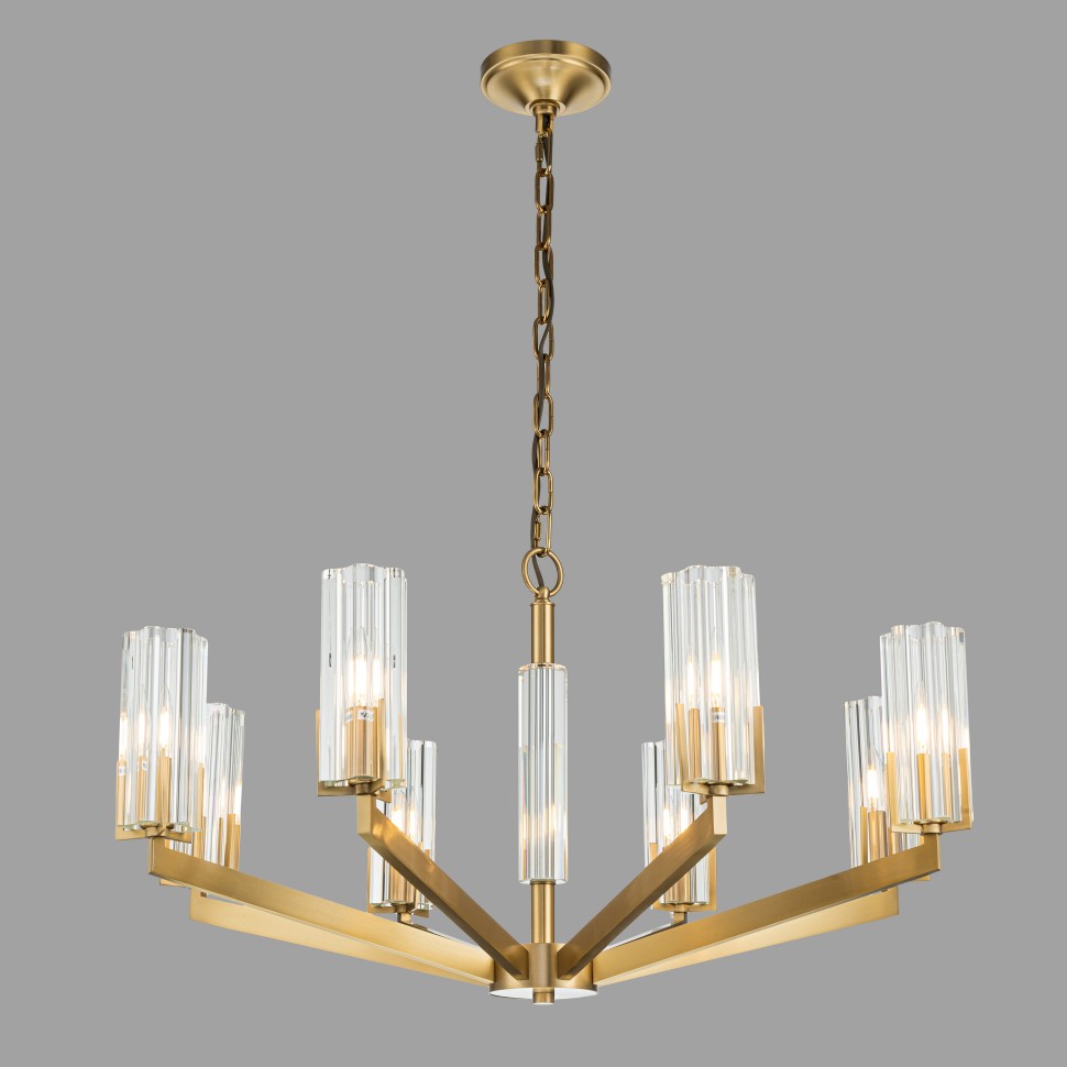 Подвесная люстра Belfast Malone 6035-8 BR CL Подвесная люстра Belfast Malone 6035-8 BR CL