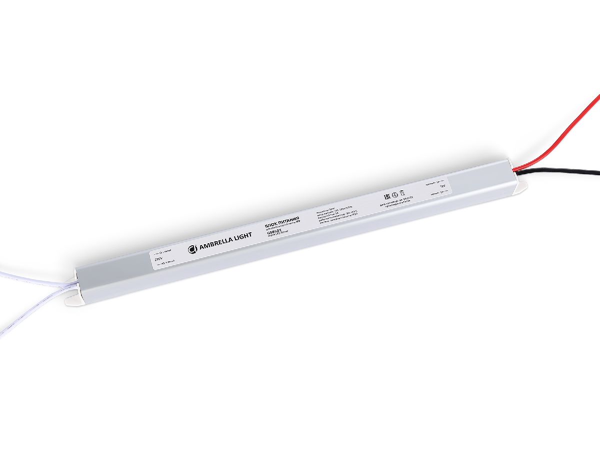 Блок питания Ambrella Light LED Driver 12V 36Вт AC185-260 3A IP20 GS8603 Блок питания Ambrella Light LED Driver 12V 36Вт AC185-260 3A IP20 GS8603