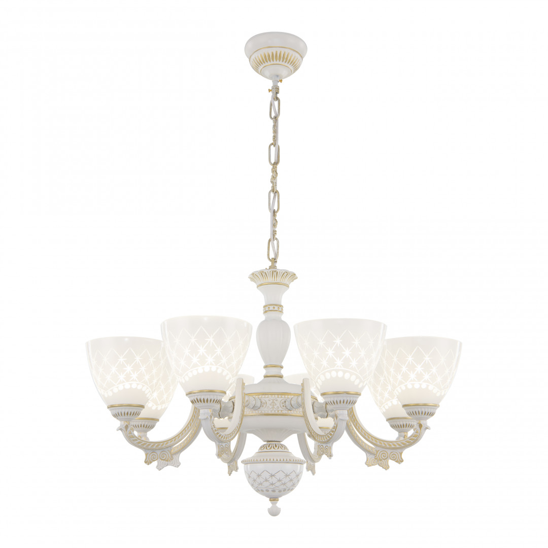 Подвесная люстра Arte Milano 343837/8 WT+G Подвесная люстра Arte Milano 343837/8 WT+G