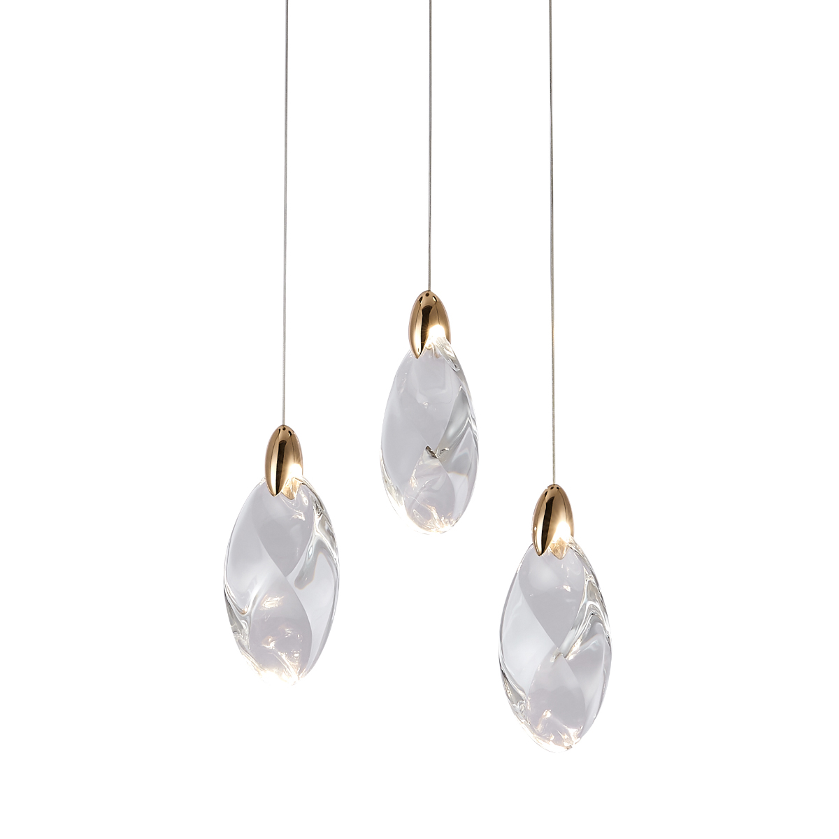 Подвесной светильник Delight Collection OD2439-3 gold/clear Подвесной светильник Delight Collection OD2439-3 gold/clear