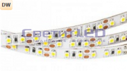 Лента LED, IP33, 12V, SMD3528, 9.6W/м, 120LED/м, белый нейтральный, LUX