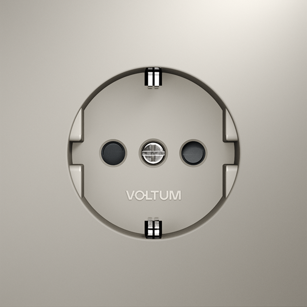 Розетка со шторками Voltum S70 VLS040203 (кашемир)
