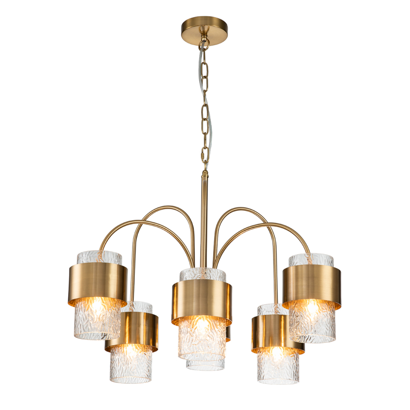 Подвесная люстра Indigo Eleganza 12019/A/6P Brass V000322 Подвесная люстра Indigo Eleganza 12019/A/6P Brass V000322