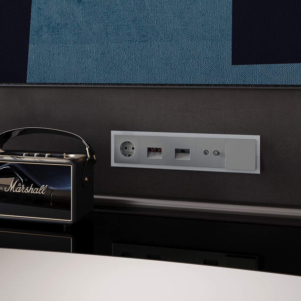 Рамка на 5 постов Voltum S70 VLS110505 (сталь, стекло)