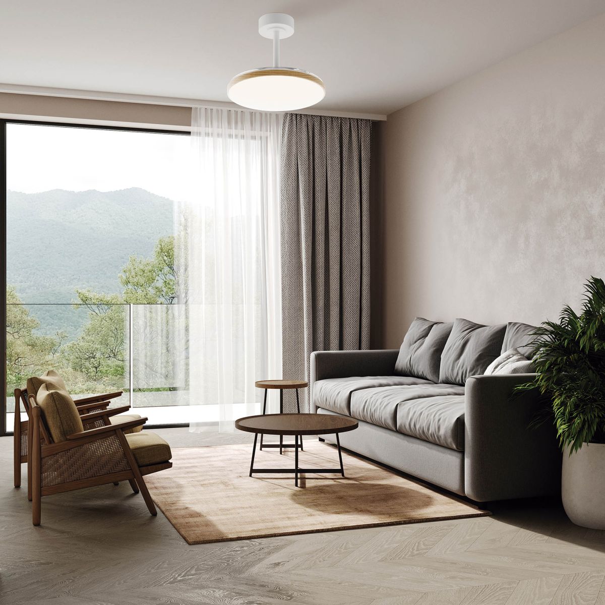 Люстра-вентилятор Mantra Slim Fan 9009