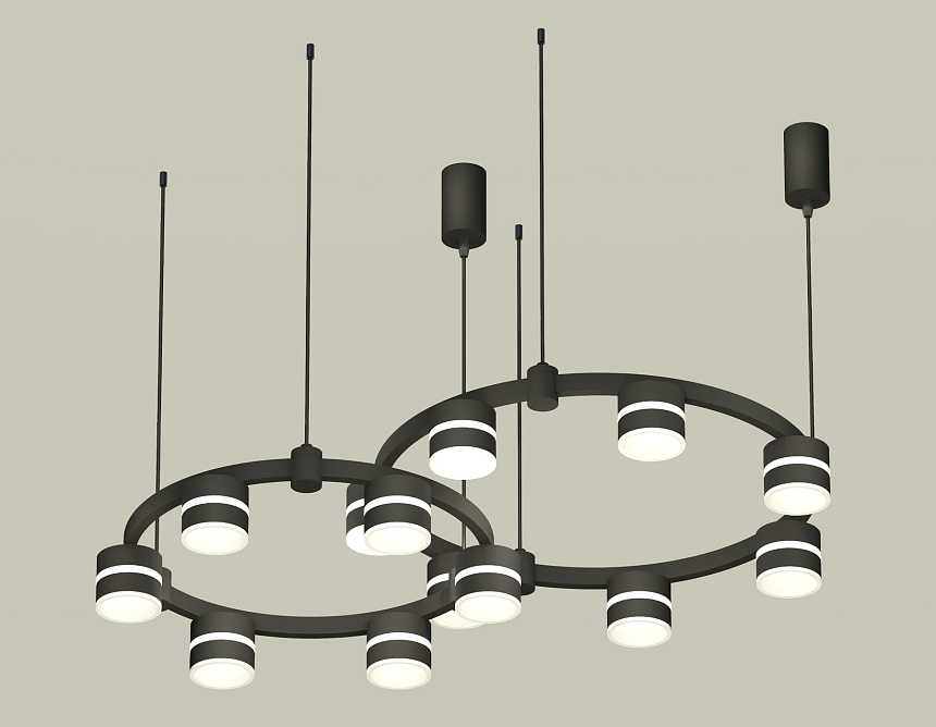 Комплект подвесного светильника Ambrella Light Techno Ring XR92091001 (A9209x2, C9238, C9232, N8445) Комплект подвесного светильника Ambrella Light Techno Ring XR92091001 (A9209x2, C9238, C9232, N8445)