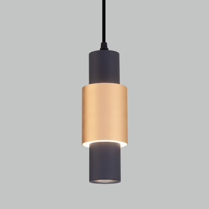 Подвесной светильник Eurosvet Bento 50204/1 LED черный/матовое золото Подвесной светильник Eurosvet Bento 50204/1 LED черный/матовое золото