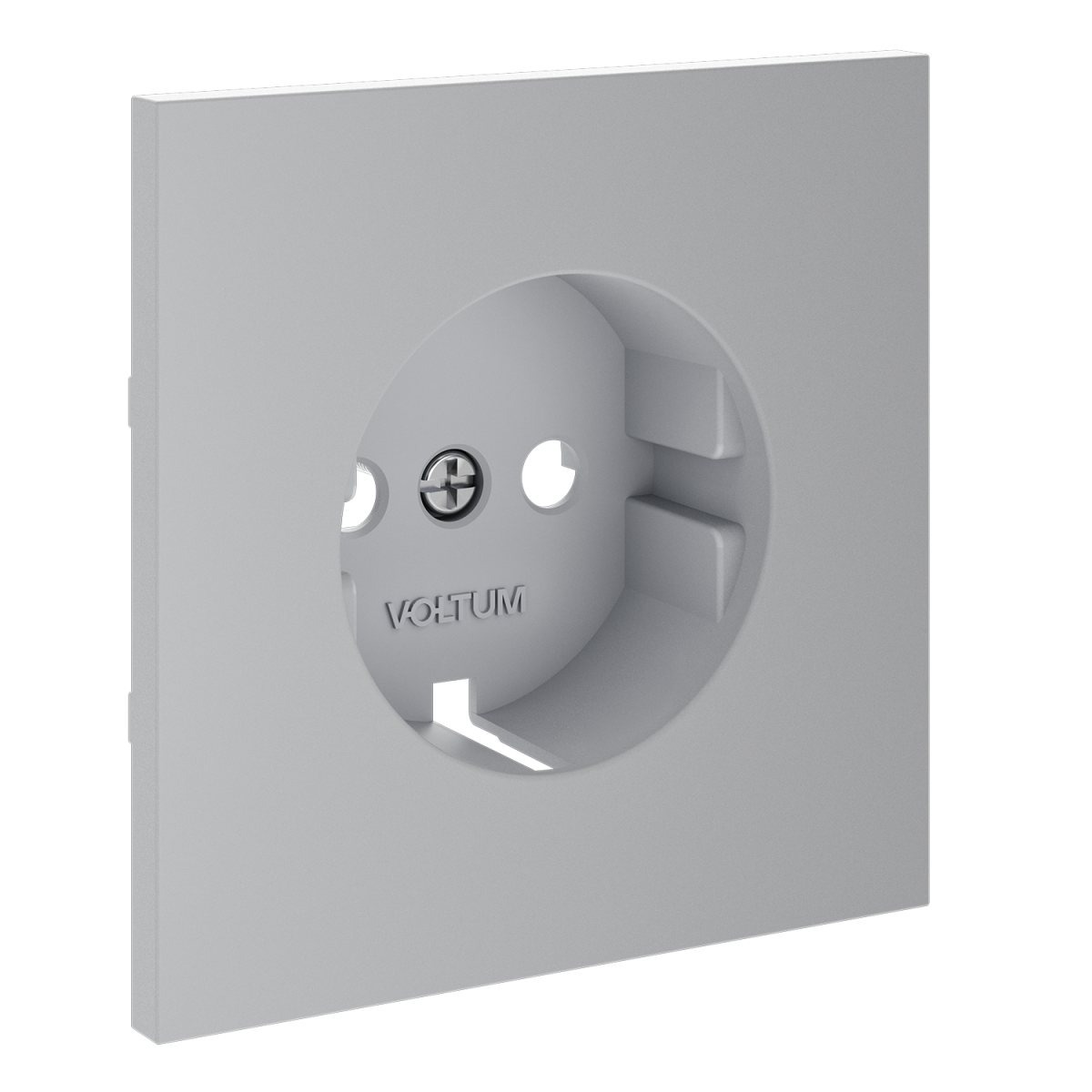 Накладка для розетки с заземлением Voltum S70 (серый) VLS000616