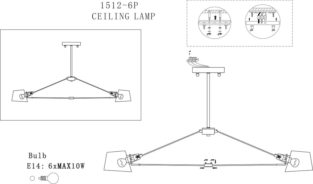 Подвесная люстра Favourite Eimer 1512-6P