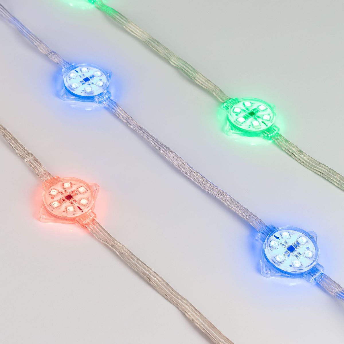 Модуль управляемый Arlight VISOR-SPI-5060-6-24V RGB 120deg (D40x12mm, 1.5W, IP68) 029379