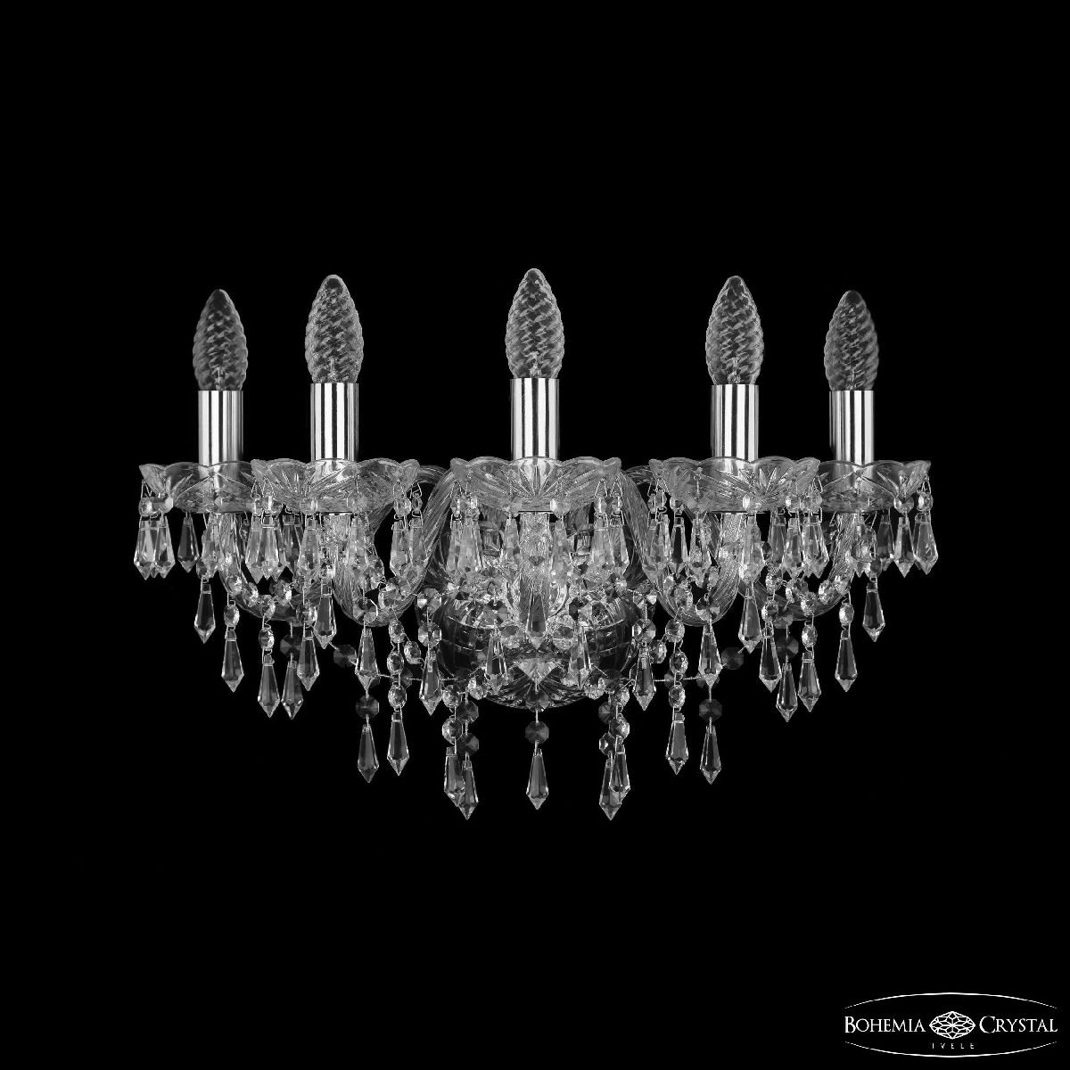 Бра Bohemia Ivele Crystal 1403B/5/160 Ni Бра Bohemia Ivele Crystal 1403B/5/160 Ni