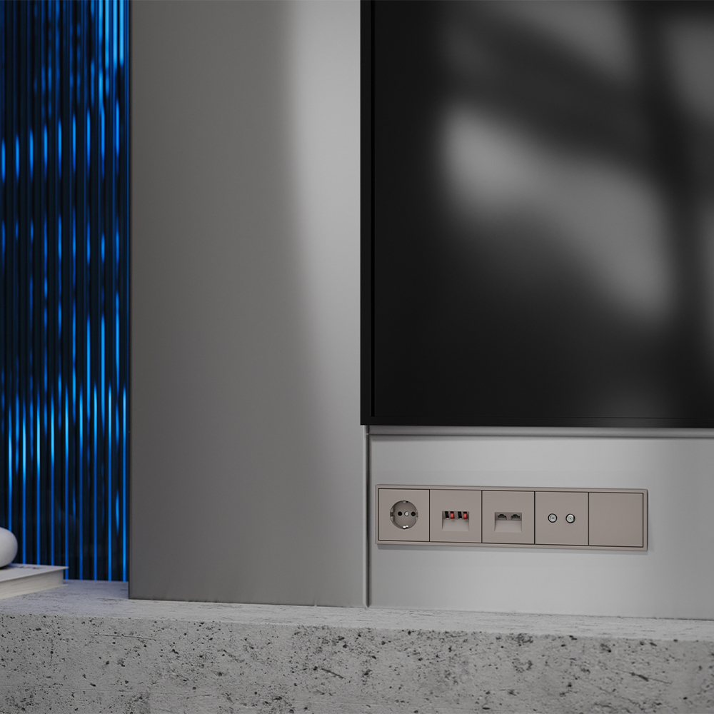 Заглушка Voltum S70 с суппортом, (капучино) VLS080114