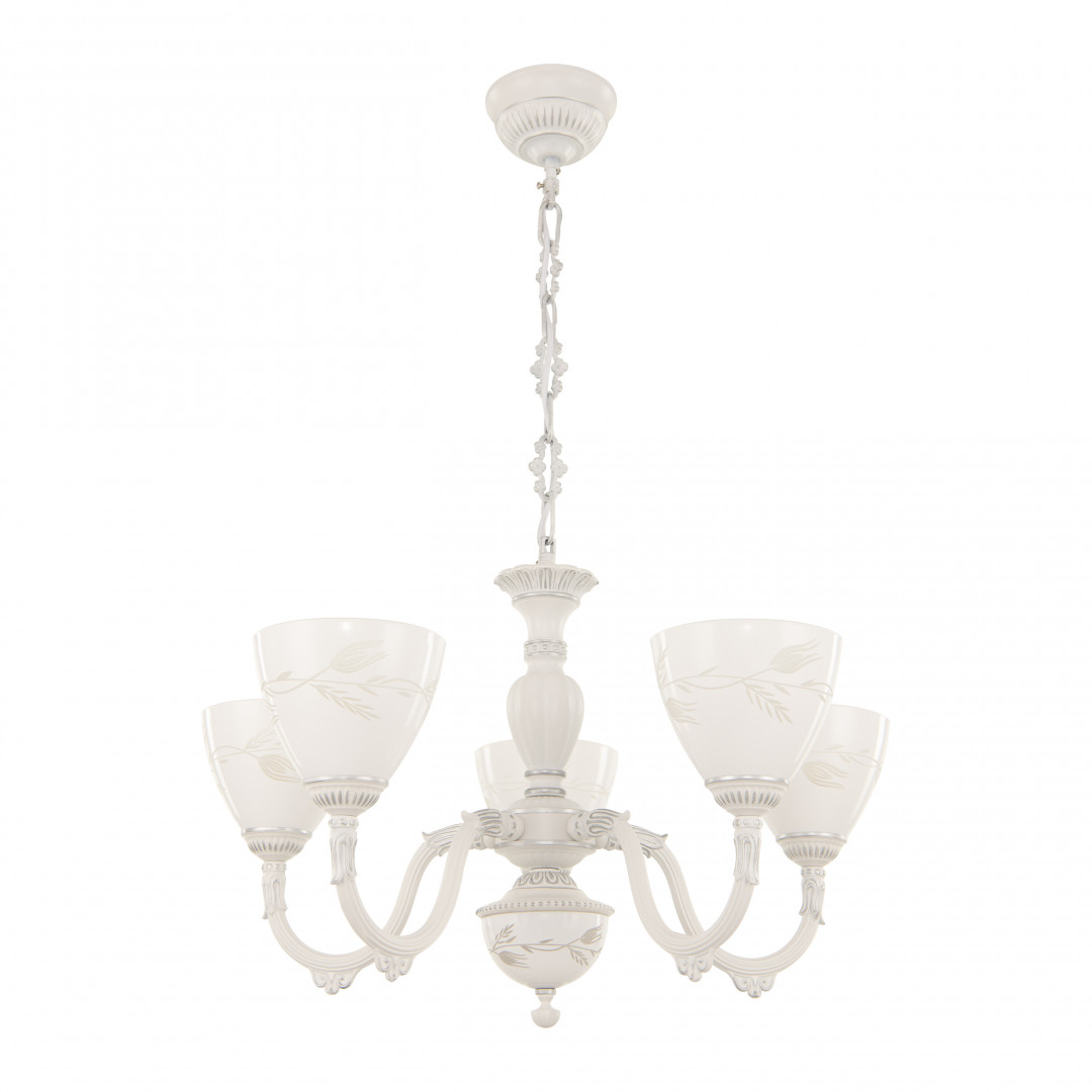 Подвесная люстра Arte Milano 347837/5 WT+SL Подвесная люстра Arte Milano 347837/5 WT+SL