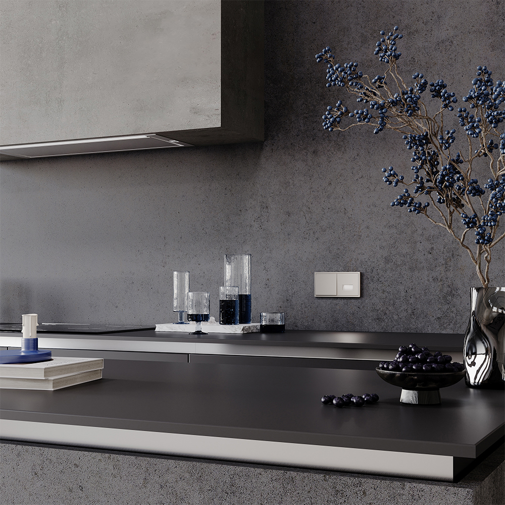 Выключатель одноклавишный Voltum S70 VLS010103 (кашемир)