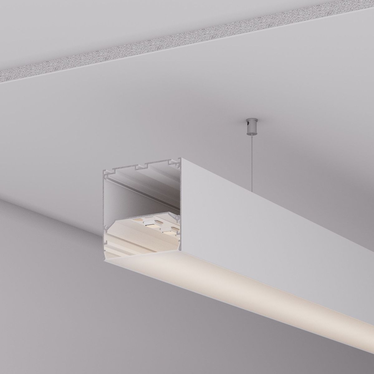 Профиль Arlight LINE-M-7575-2500 WHITE 058158 Профиль Arlight LINE-M-7575-2500 WHITE 058158