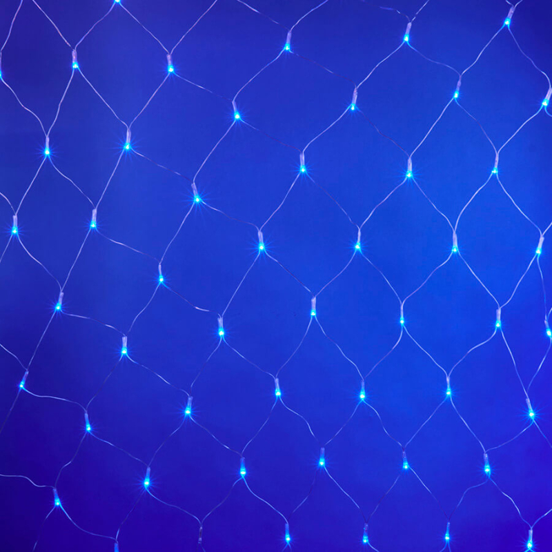 Светодиодная сетка (07938) Uniel 220V синий ULD-N2520-240/DTA BLUE IP20