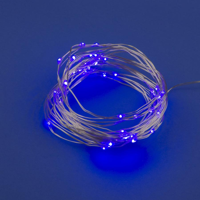 Светодиодная гирлянда Uniel Роса (UL-00007185) фиолетовый ULD-S0500-050/SCB/2AA Purple IP20 Dew