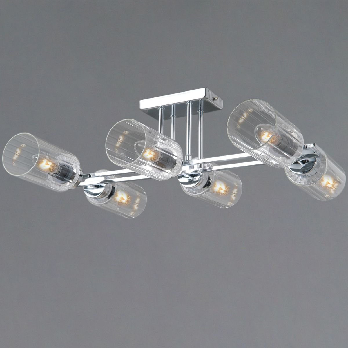 Потолочная люстра Illumico IL0780-6CSQ-25 CR NAPLES Потолочная люстра Illumico IL0780-6CSQ-25 CR NAPLES