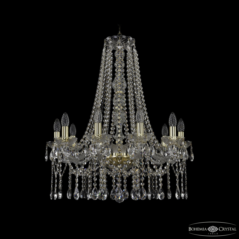 Подвесная люстра Bohemia Ivele Crystal 1413/10/220/h-76 G