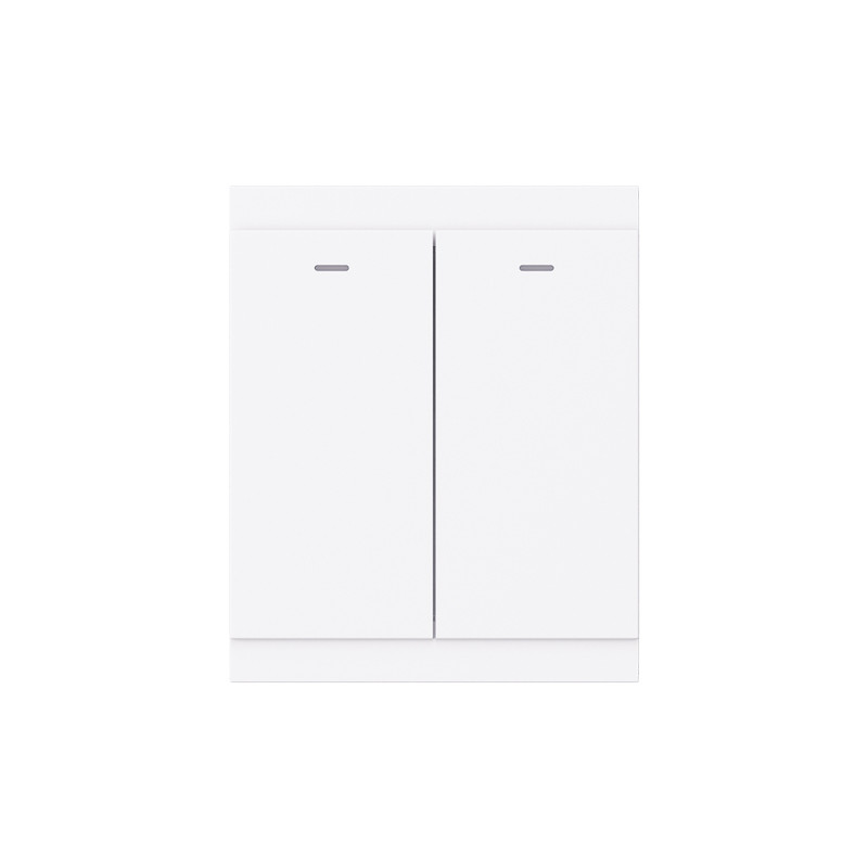 Выключатель SETE 2 кл с подсветкой 10А с/у жемчуг IP20/IP44 KRANZ KR-79-0715-1