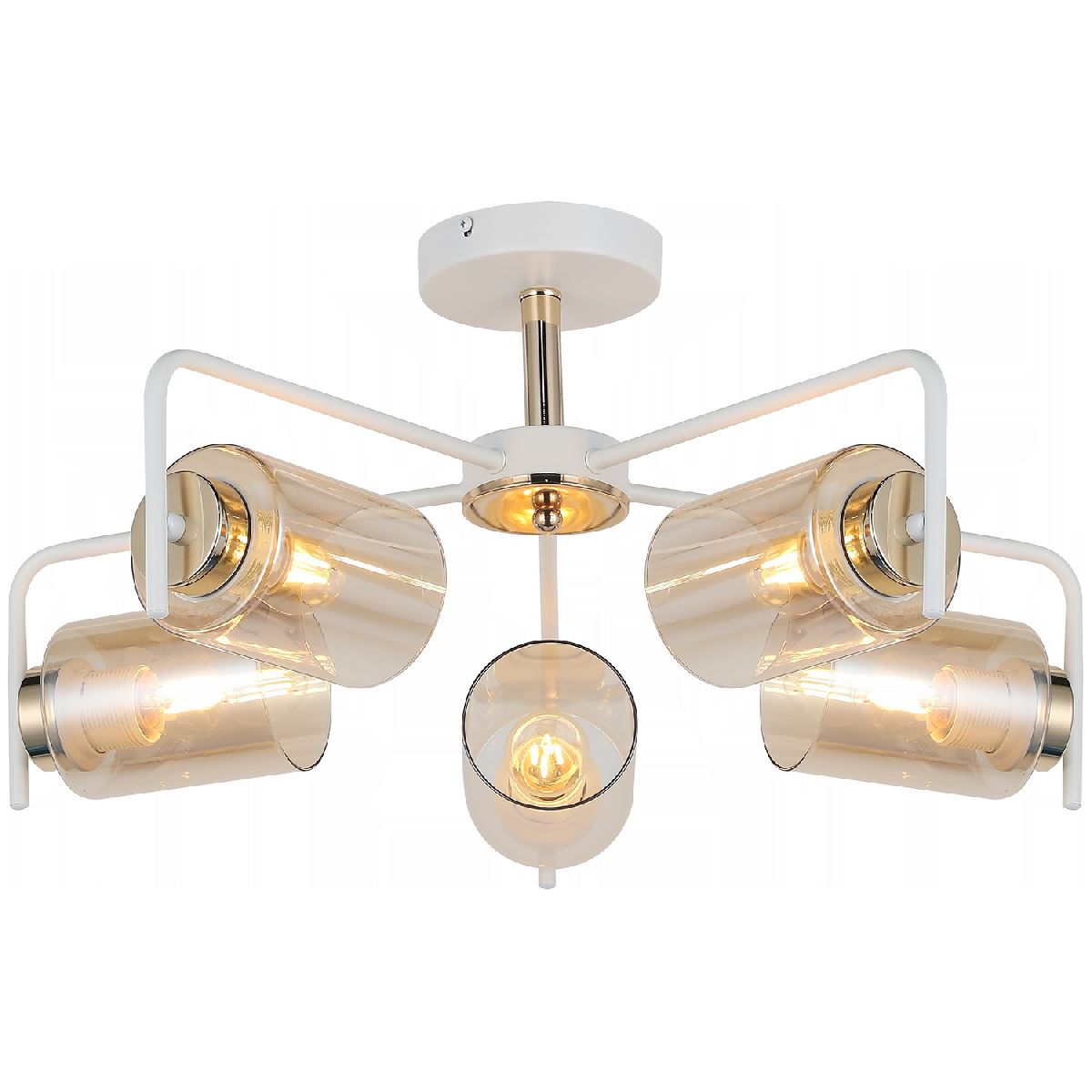 Люстра на штанге Illumico IL8248-5COU-79 WH GD Люстра на штанге Illumico IL8248-5COU-79 WH GD