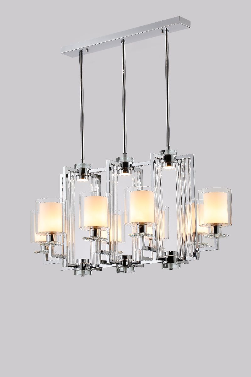Подвесная люстра iLamp King RM6201-8P CR+CL Подвесная люстра iLamp King RM6201-8P CR+CL