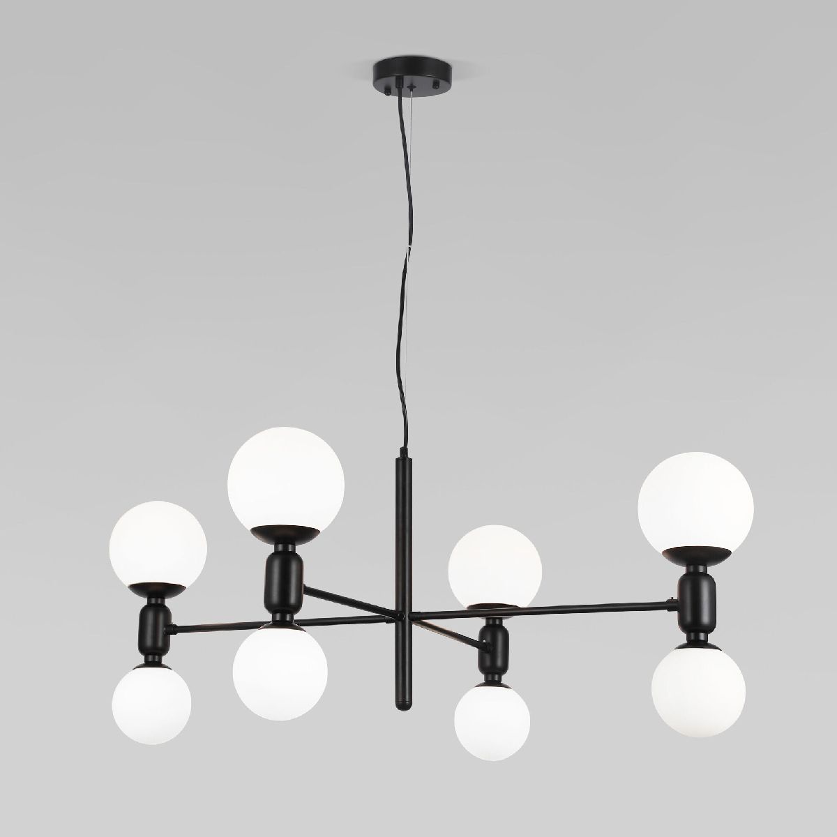 Подвесная люстра Eurosvet Bubble 30182/8 черный Smart a063212 Подвесная люстра Eurosvet Bubble 30182/8 черный Smart a063212