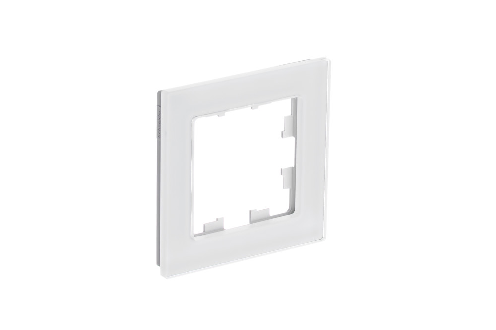 Рамка 1-ая Systeme Electric AtlasDesign Nature Натуральное стекло Белый ATN360101