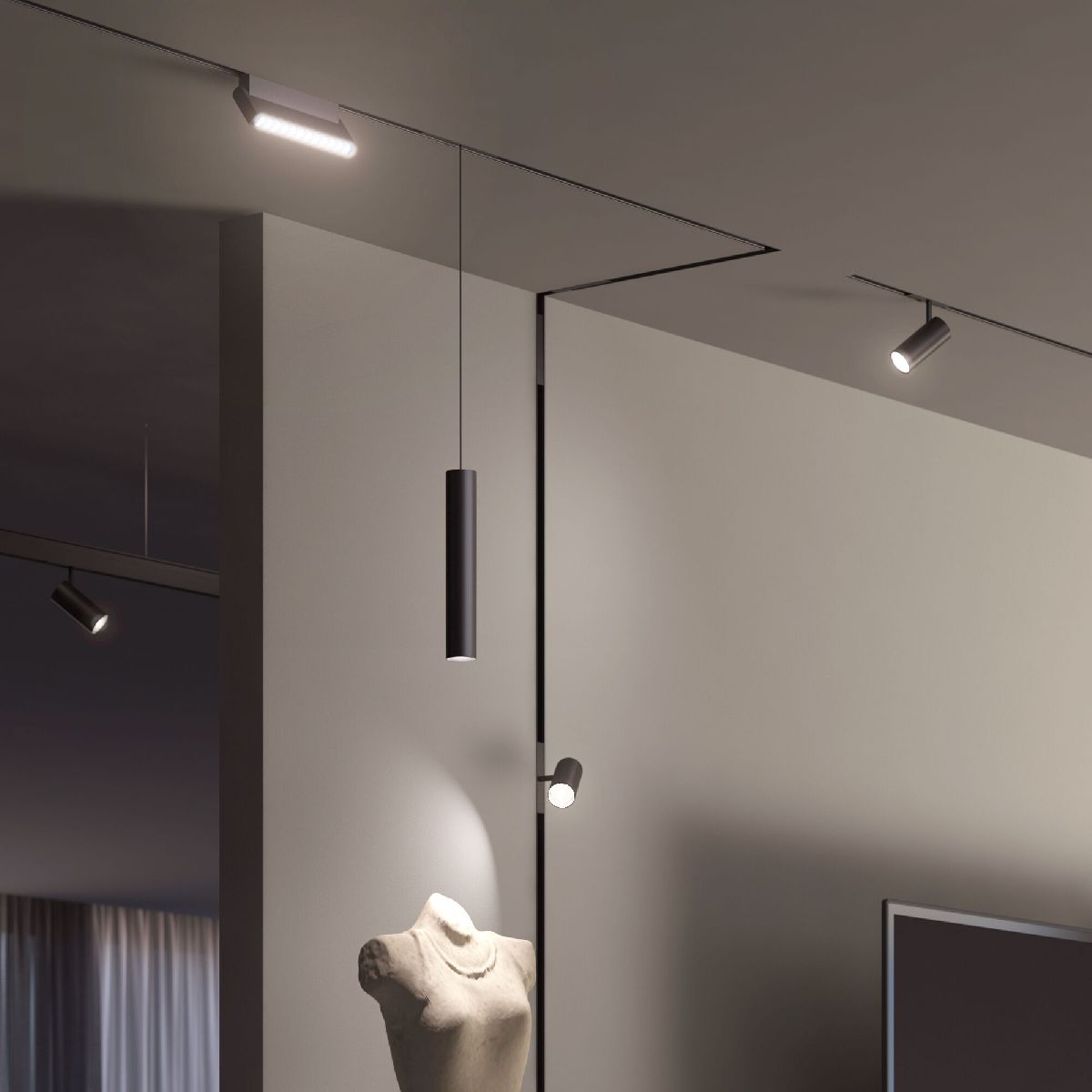 Трековый магнитный светильник Elektrostandard Slim Magnetic 4690389195341 a063537 Трековый магнитный светильник Elektrostandard Slim Magnetic 4690389195341 a063537