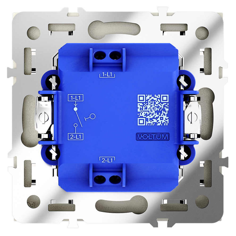 Выключатель одноклавишный Voltum S70 VLS010104 (шелк)