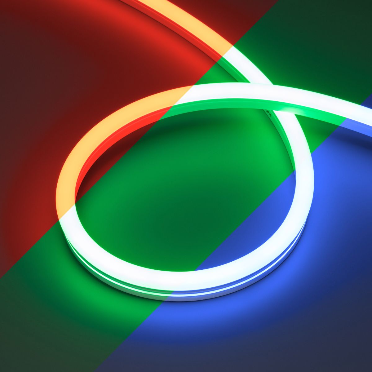 Светодиодная лента герметичная Arlight MOONLIGHT-PRO-SIDE-X360-12x24mm 24V RGB (12 W/m, IP68, 10m, wire x2) (Вывод прямой) 055328