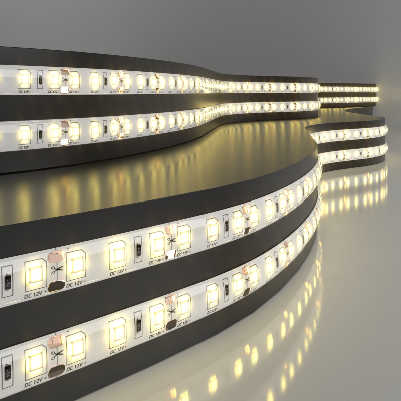 Светодиодная лента Elektrostandard 12V 9,6W 120Led 2835 IP65 теплый белый, 5м 4690389167034 a052849
