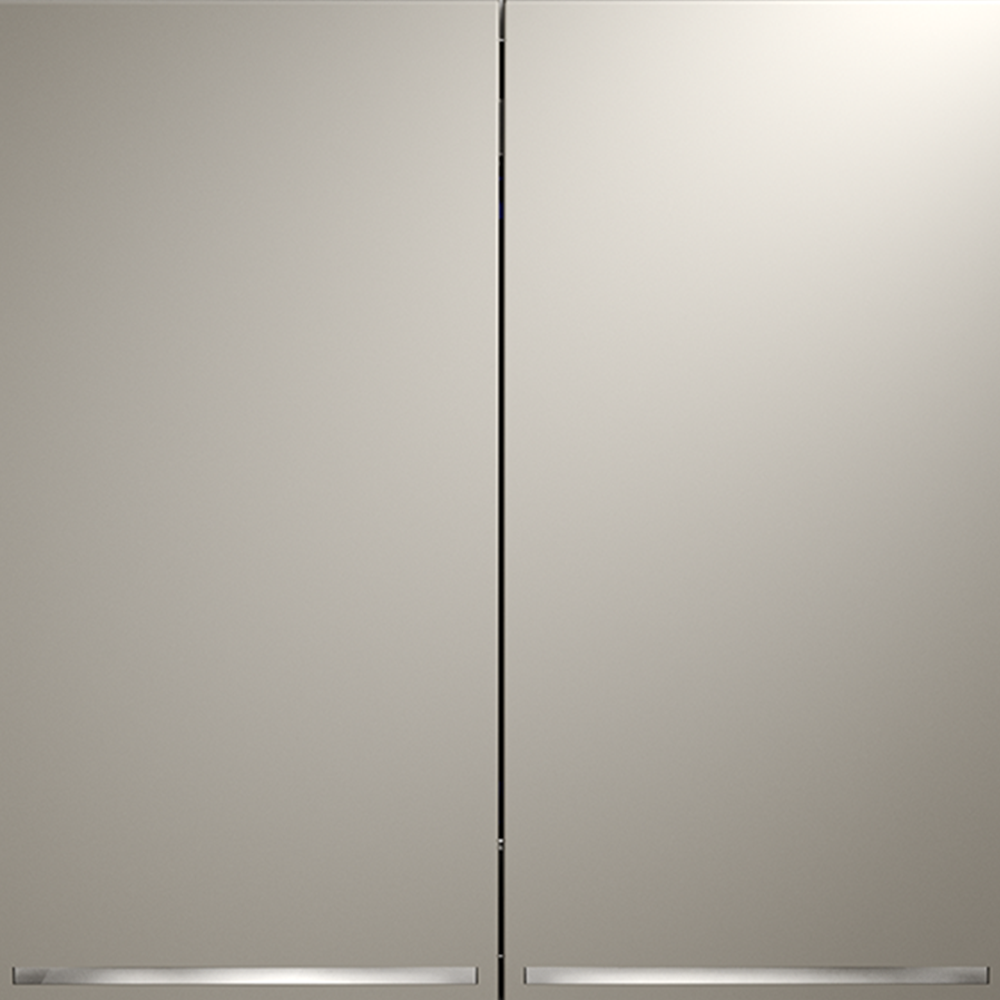 Выключатель двухклавишный с подсветкой Voltum S70 VLS020203 (кашемир)