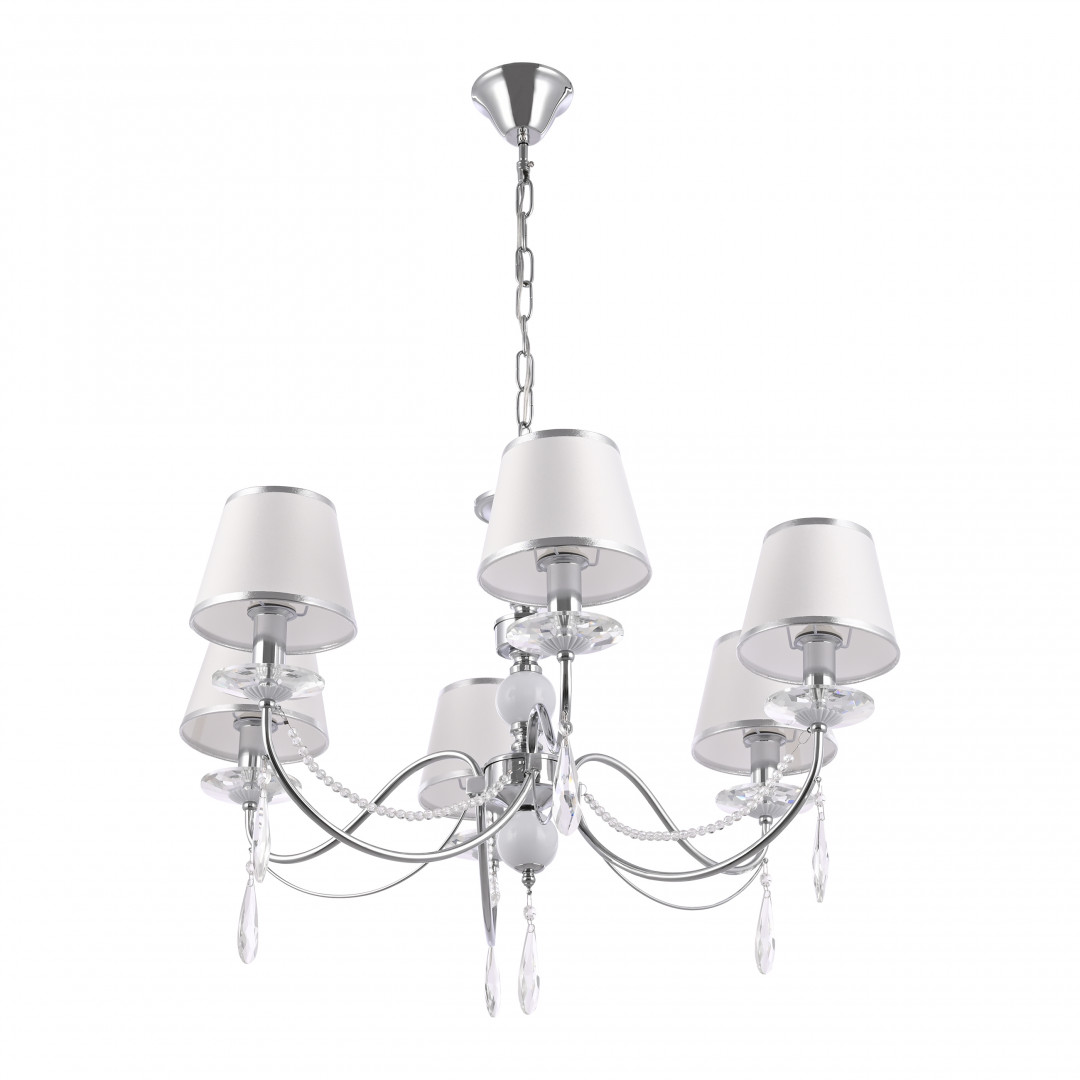Подвесная люстра Arte Milano 342109/6 CR+LWT Подвесная люстра Arte Milano 342109/6 CR+LWT