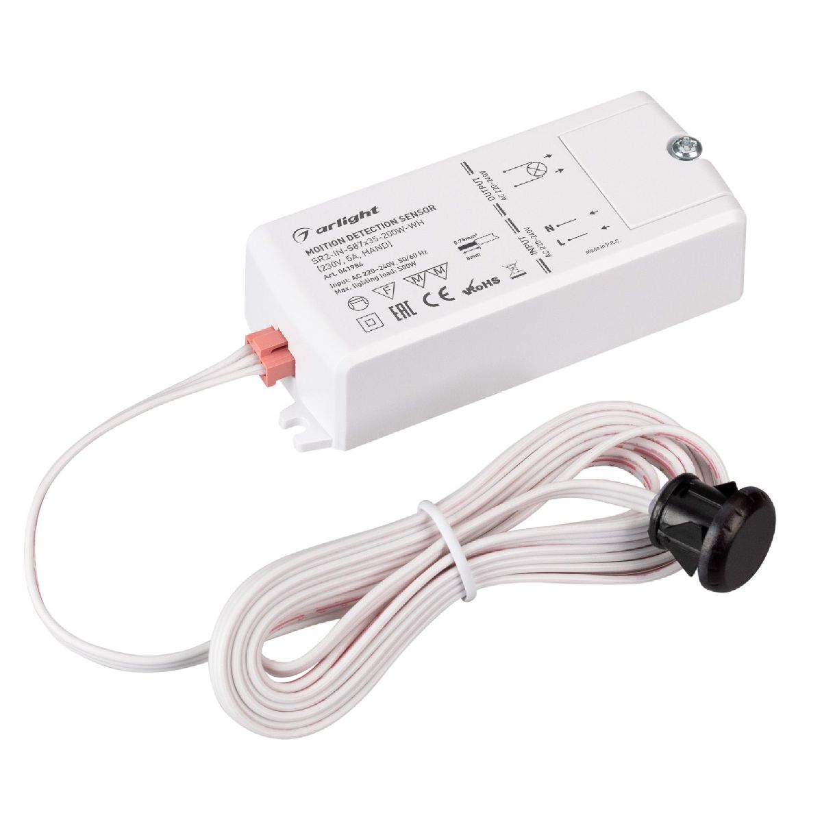 ИК-датчик Arlight SR2-IN-S87x35-200W-WH (230V, 5A, HAND) 041986
