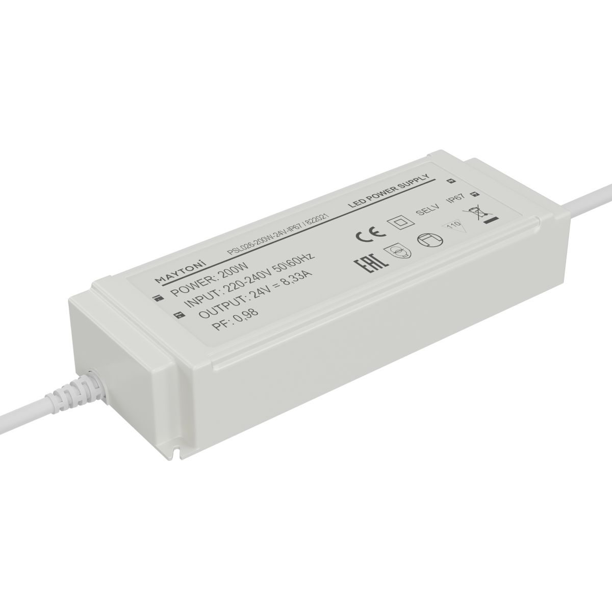 Источник напряжения Maytoni Led Strip PSL026 24В 200Вт IP67 822021