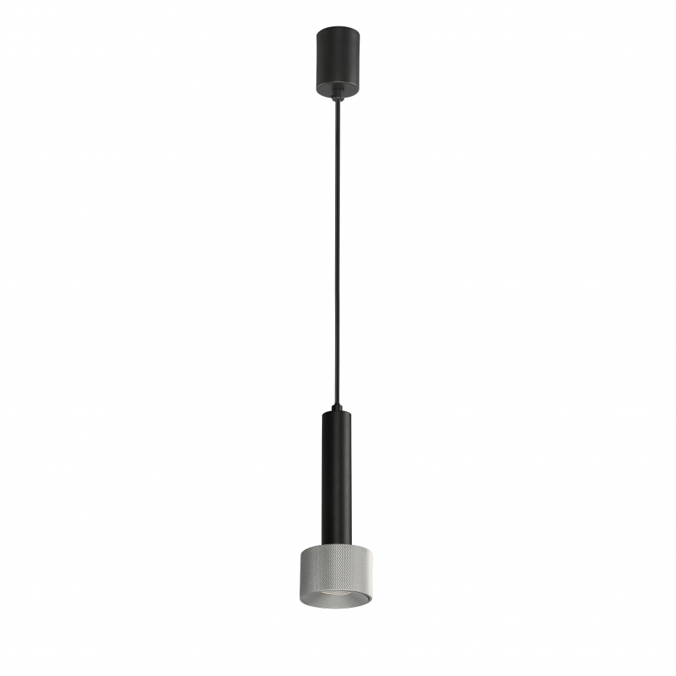 Подвесной светильник iLedex Delta 2362-1 BK+SL Подвесной светильник iLedex Delta 2362-1 BK+SL