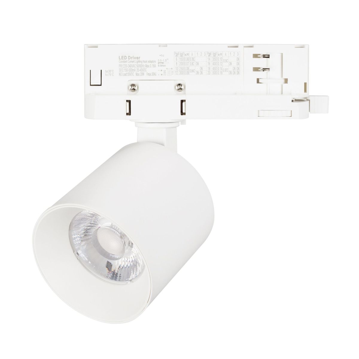 Трековый трехфазный светильник Arlight LGD-DYKE-4TR-R60-8W Day4000 (WH, 38 deg, 230V) 052270