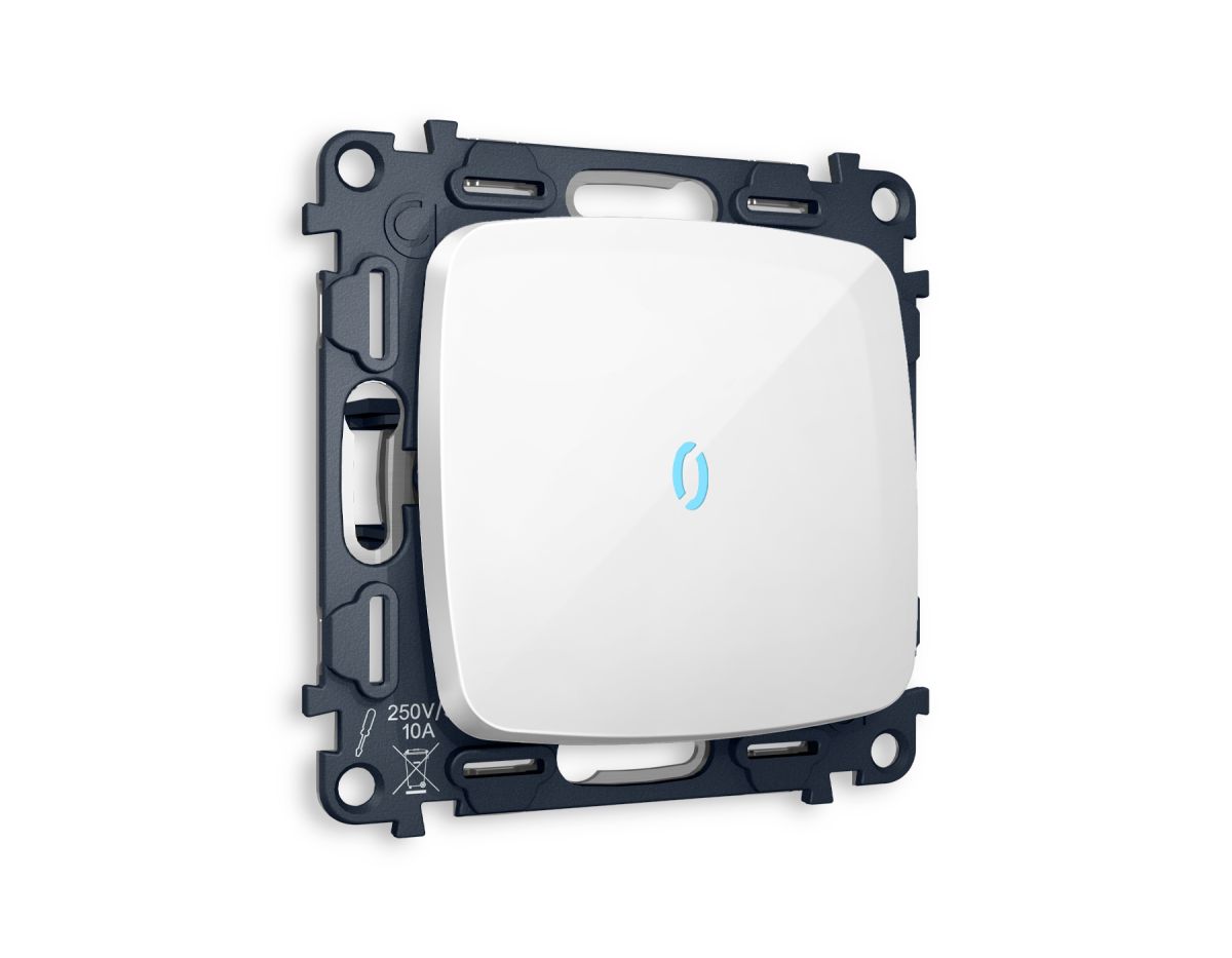 Комплект механизма 1-кл проходного выключателя с подсветкой Ambrella Volt Omega (OP1020, VM105, G29B) MO102040