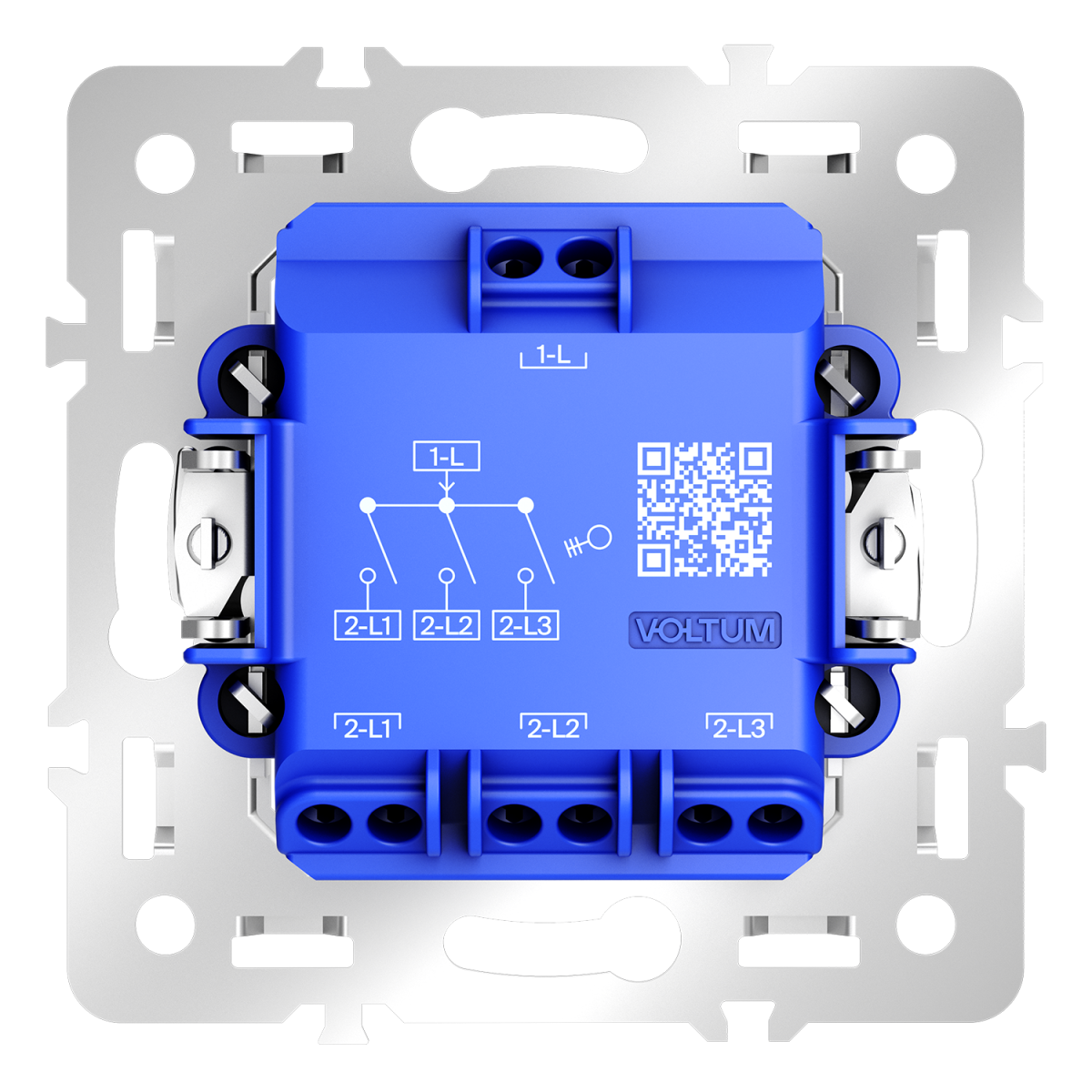 Механизм выключателя трехклавишного 10А Voltum S70 VLS0301M