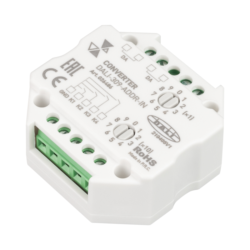 Конвертер Arlight Dali-309-ADDR-IN (Dali Bus) 026486 Конвертер Arlight Dali-309-ADDR-IN (Dali Bus) 026486