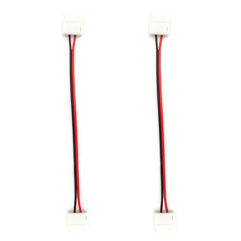 Комплект коннекторов Apeyron (2 клипсы с проводами) для одноцвсветодиодленты 12В IP20 подложка 10мм 09-11