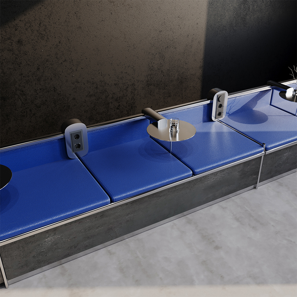 Рамка на 3 поста Voltum S70 VLS110307 (графит, стекло)