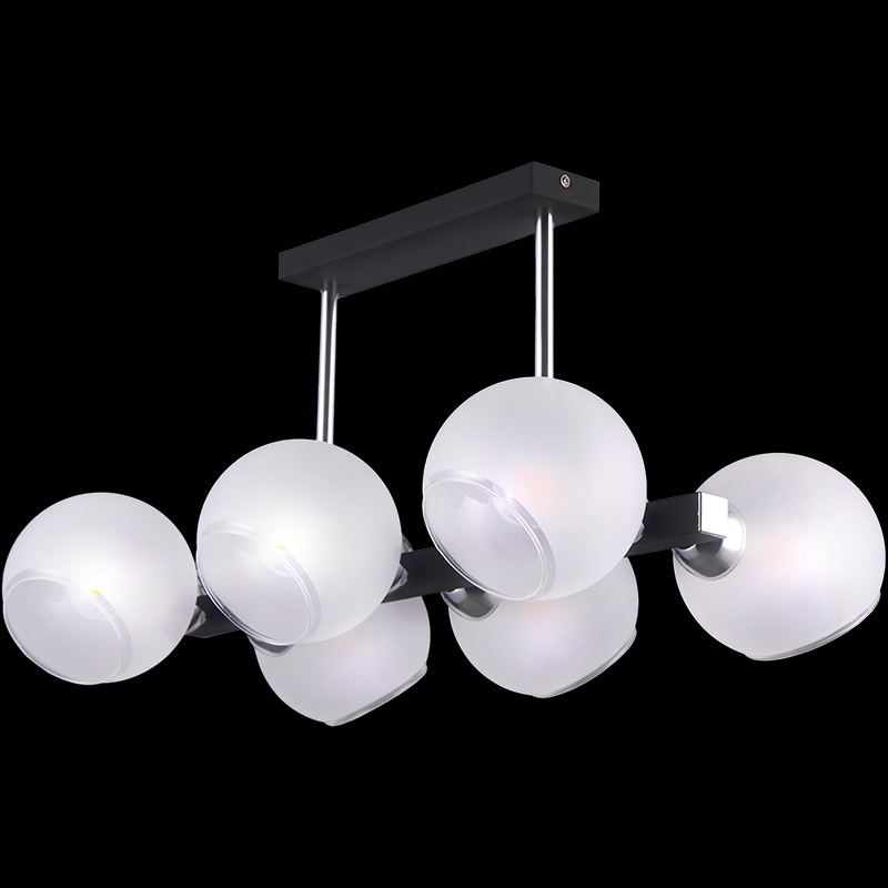 Люстра на штанге Illumico IL9559-6PSQ-79 CR BK Люстра на штанге Illumico IL9559-6PSQ-79 CR BK