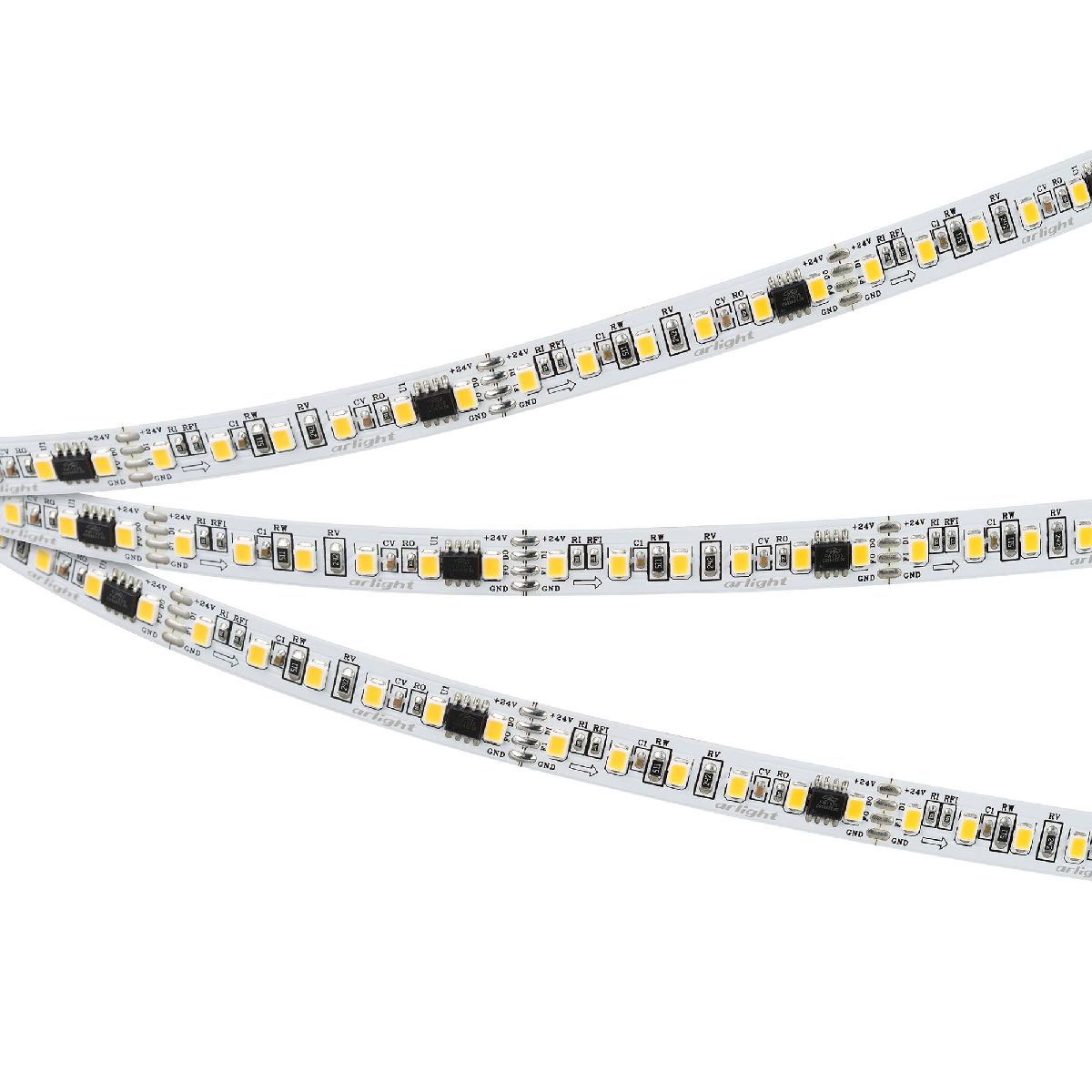 Светодиодная лента Arlight SPI-A120-10mm 24V White6000-PX6-BPT (11 W/m, IP20, 2835, 5m) 049434